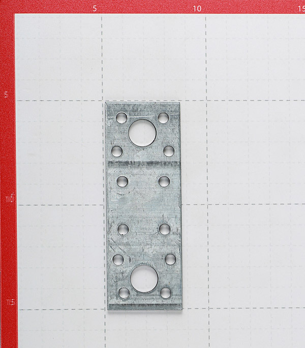 Galvanized mounting plate 100x35x2.0 mm