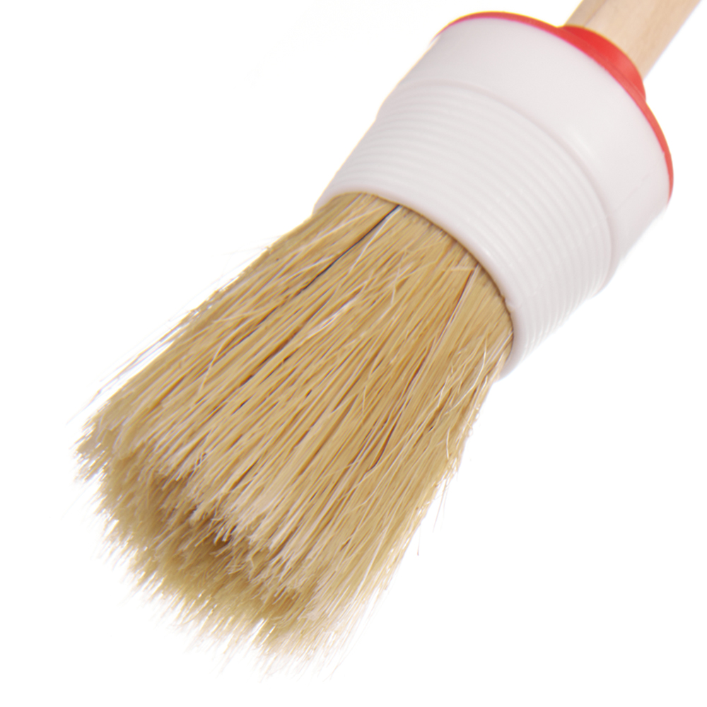 Round brush natural bristle wooden handle d30 mm for alkyd-based enamels and varnishes