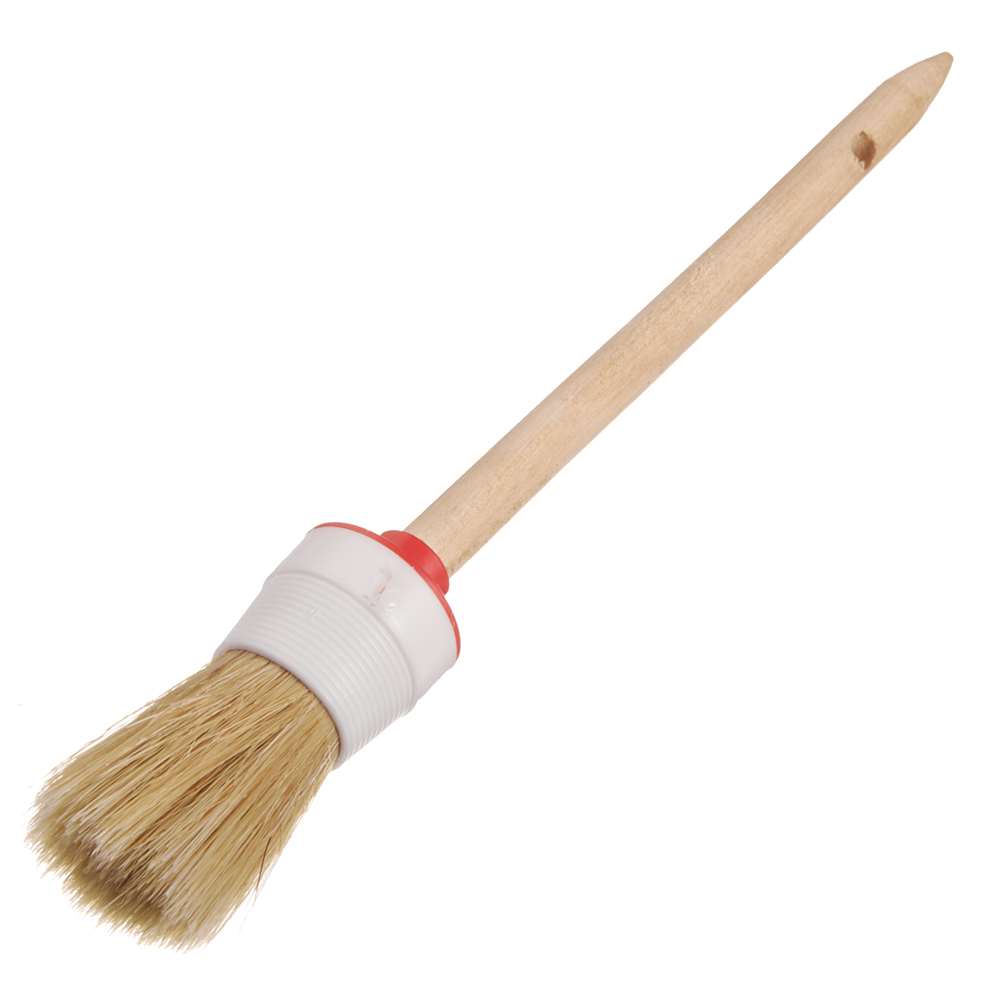 Round brush natural bristle wooden handle d30 mm for alkyd-based enamels and varnishes