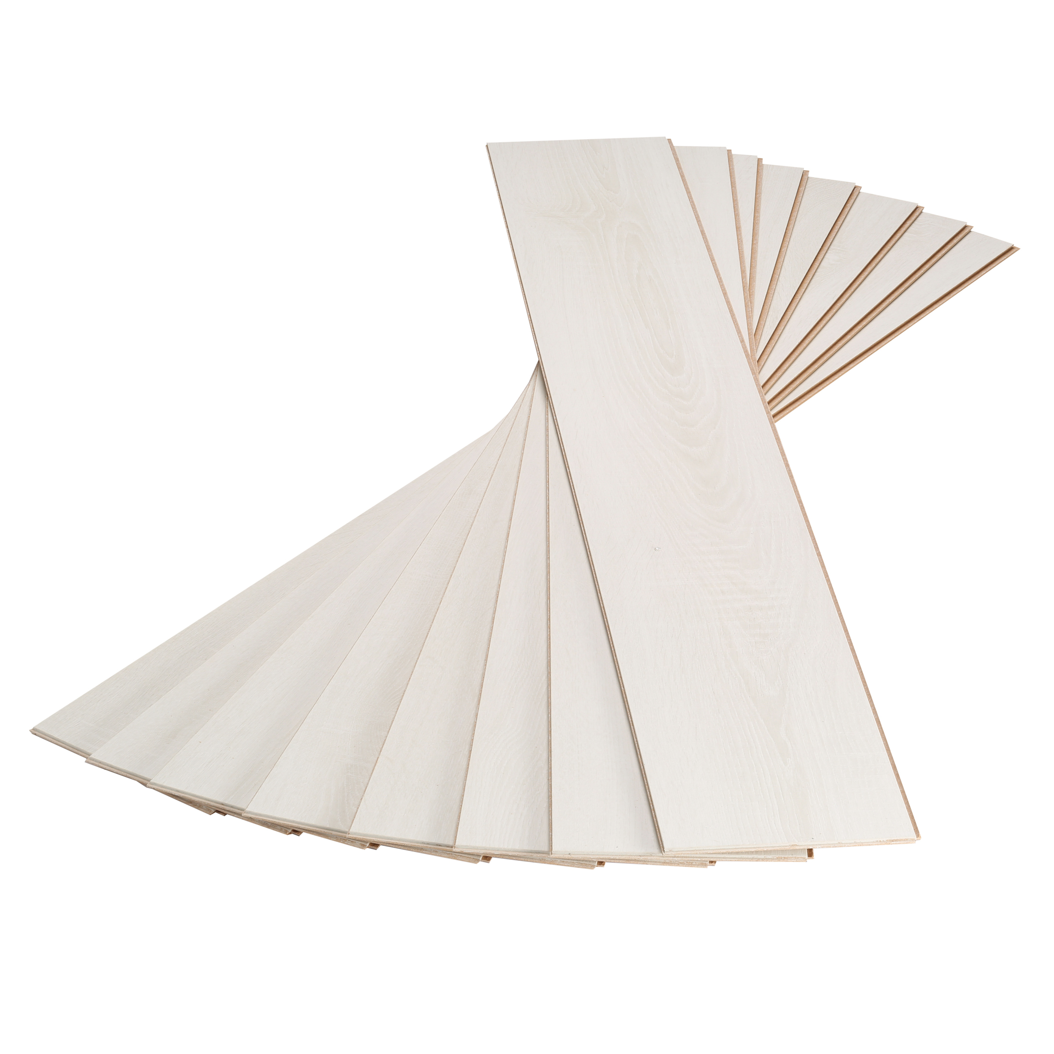 Ламинат 32 класс Egger Home дуб тосколано белый 1,99 кв.м 8 мм с фаской