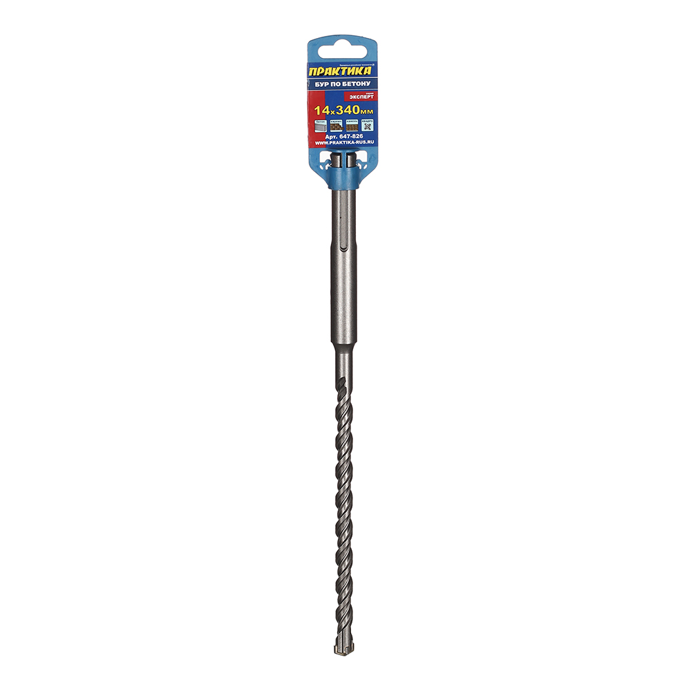 SDS-max drill bit Praktika (647-826) 14x200x340 mm