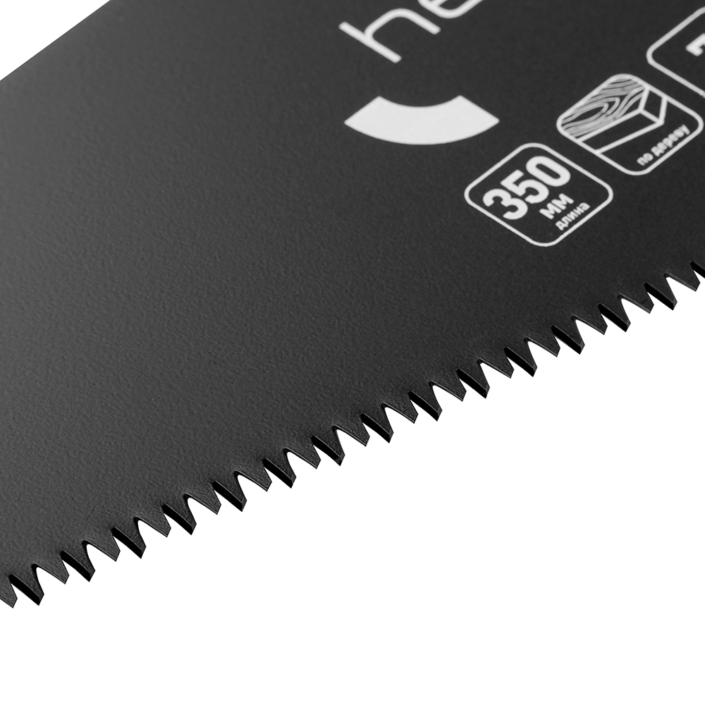 Ножовка по дереву Hesler Teflon 350 мм 7 зуб/дюйм крупный зуб