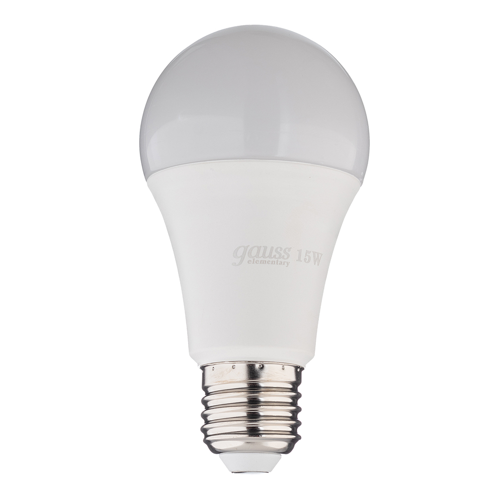 Gauss LED lamp E27, 4100K, 15 W, 1450 Lm, 180-240 V, A60 pear, frosted