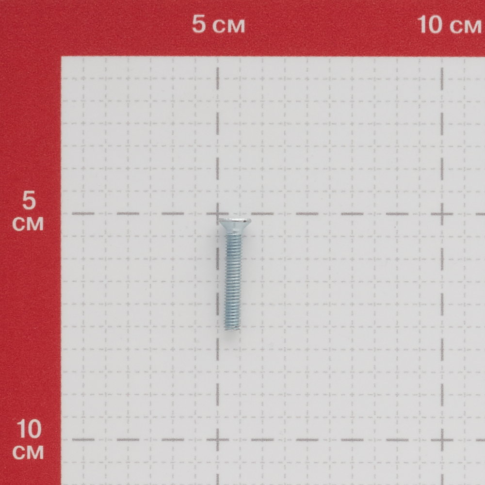Zinc-plated screw M4x25 mm DIN 965 countersunk head (12 pcs.)