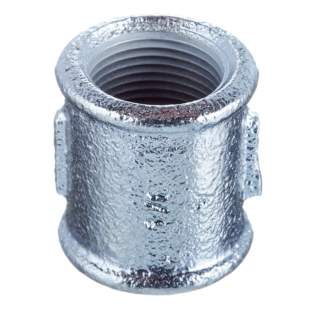 Gebo Platinum straight coupling (270-5V) 3/4 FPT x 3/4 FPT cast iron galvanized