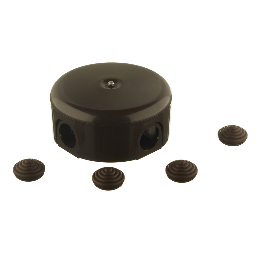 Коробка распределительная Bironi Лизетта накладная коричневая ретро (B1-522-22-K)