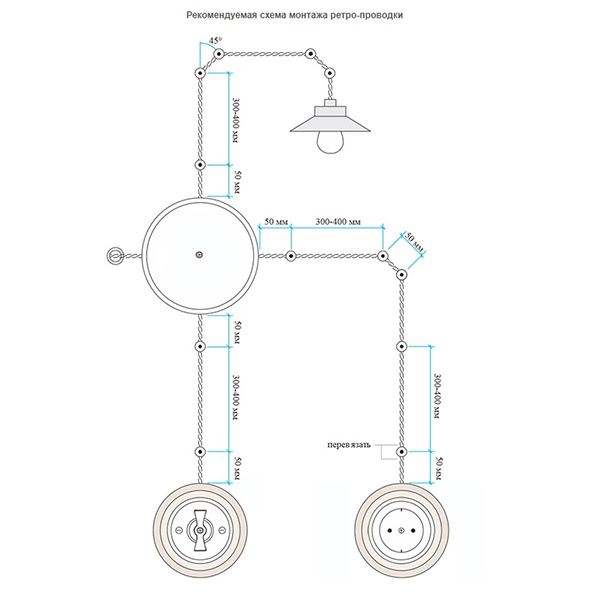 Коробка распределительная Bironi Лизетта накладная коричневая ретро (B1-522-22-K)