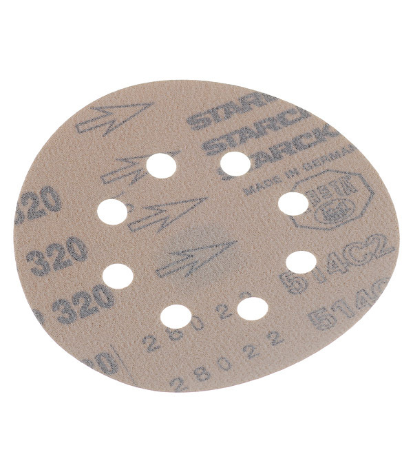 Starcke 砂光盘 125毫米 P320 魔术贴打孔 (5件装)
