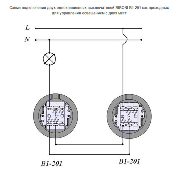 Выключатель Bironi Лизетта одноклавишный накладной коричневый ретро (B1-201-22)