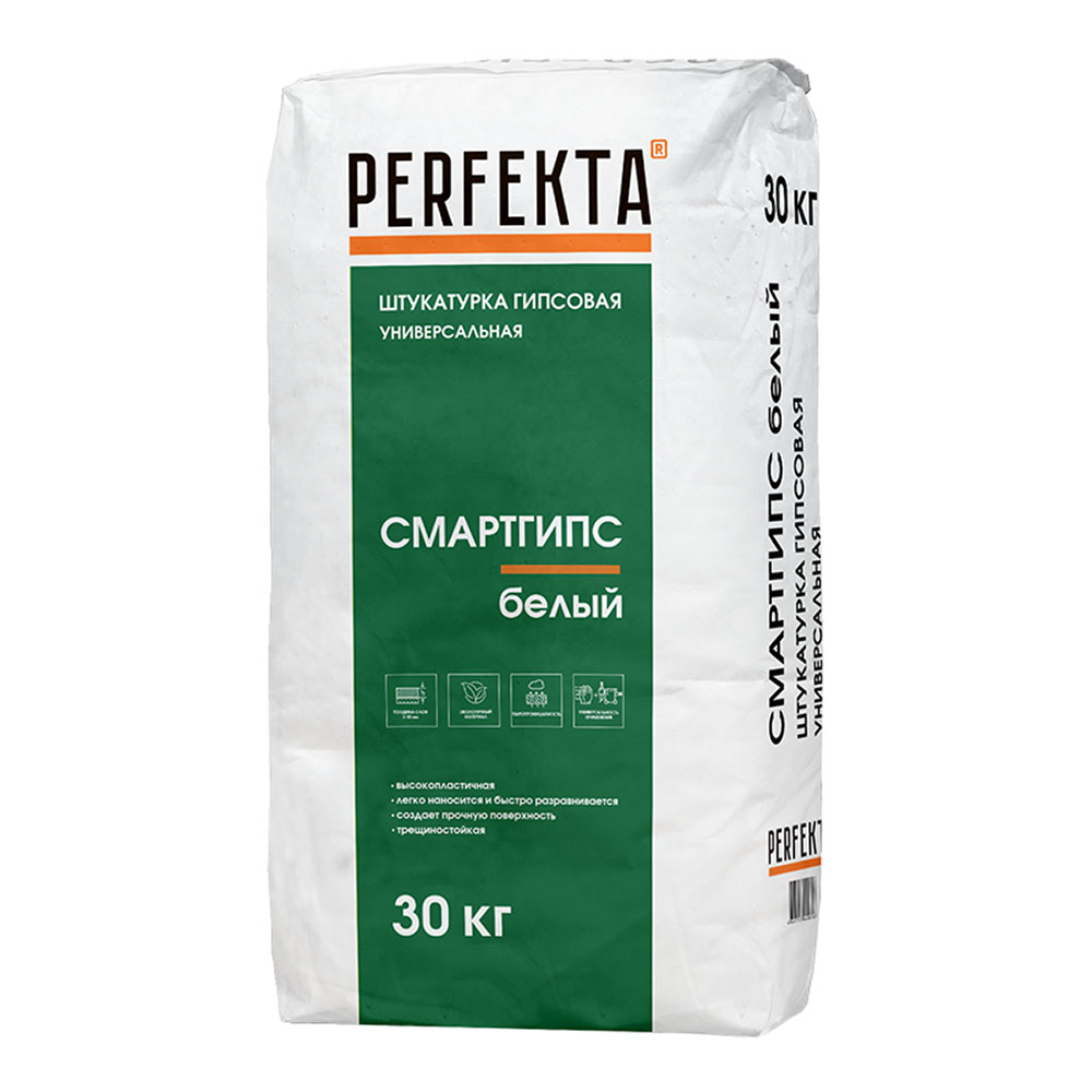 Gypsum plaster Perfekta Smartgyps white universal 30 kg