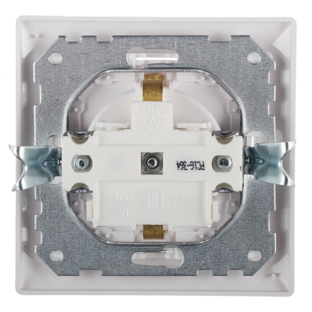 Svet built-in white socket with shutters and cover (SV1001-0014)