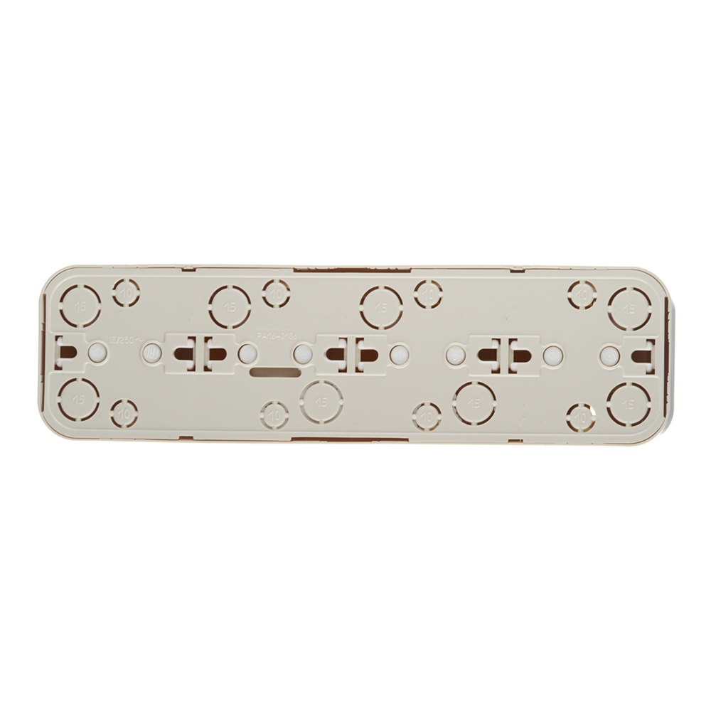 Surface-mounted socket Svet beige with shutters (SV1001-0012)