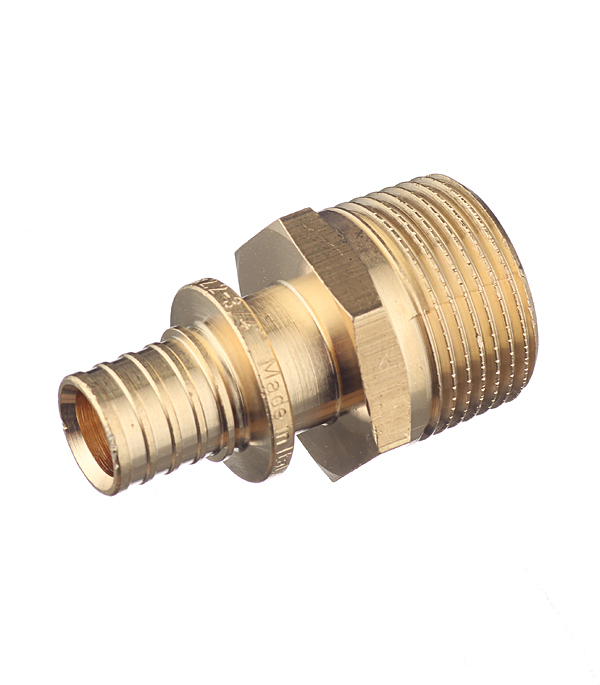 Straight connector Stout 16 mm x 3/4 M(h) brass (SFA-0001-001634)
