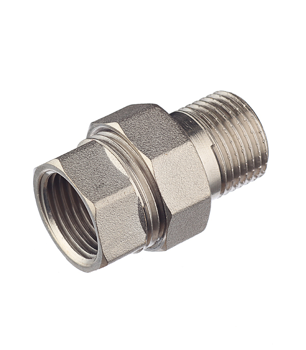 Американка прямая Valtec 1/2 ВР(г) х 1/2 НР(ш) латунная (VTr.341.N.0004)