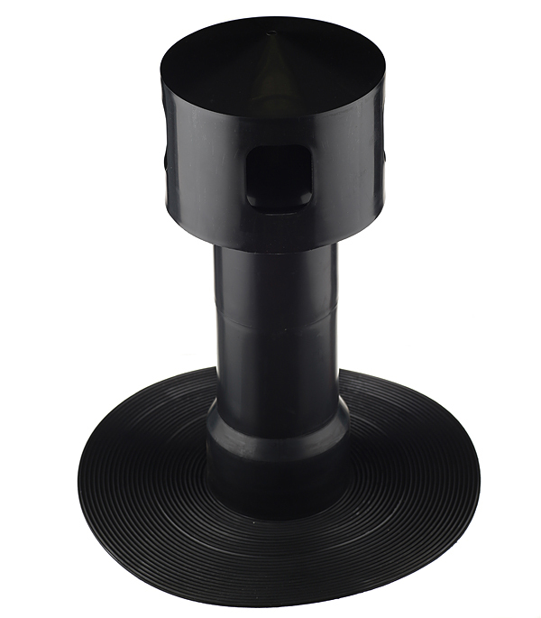 Polivent Premium Ultra-110 d110 毫米扁平屋顶专用点式通风器 黑色