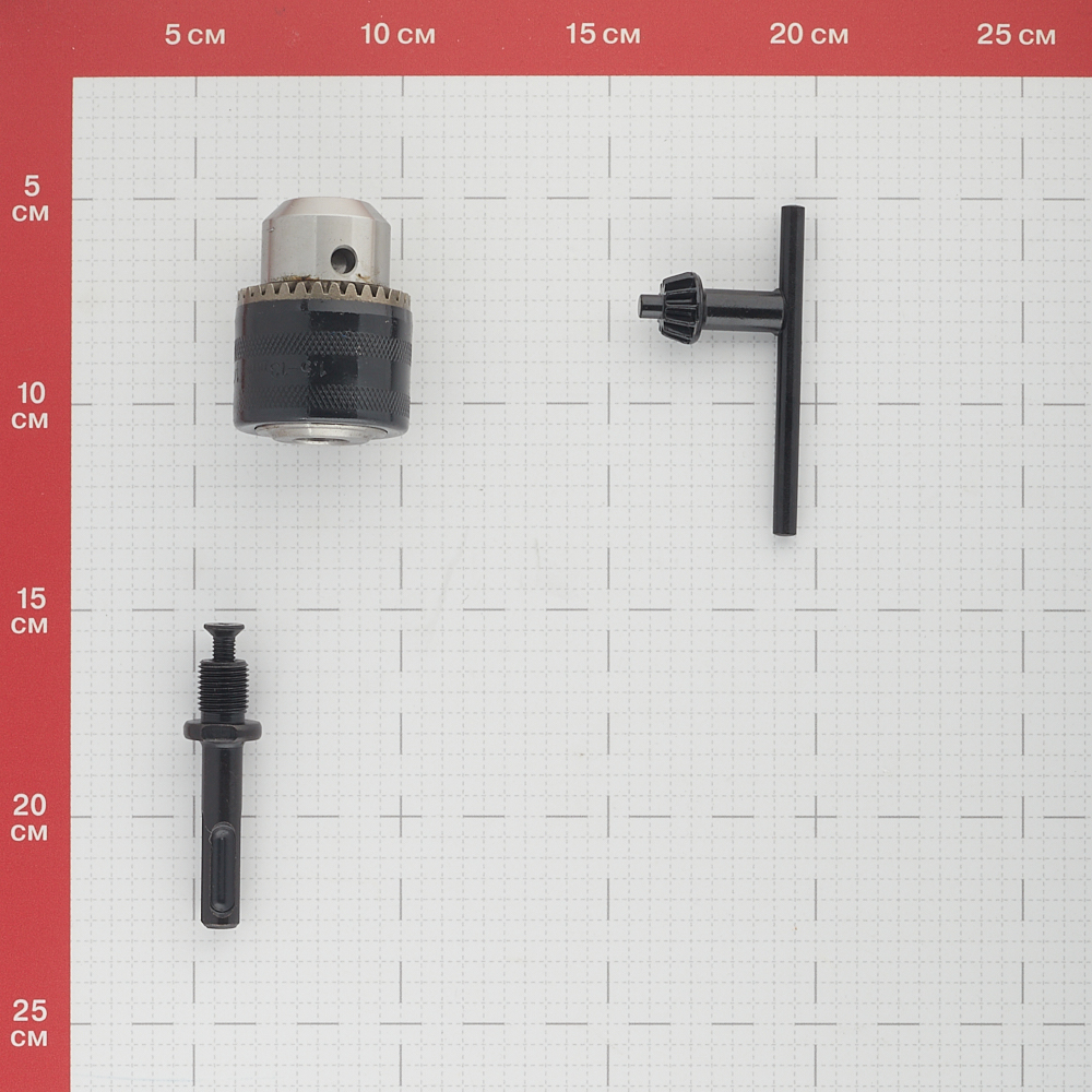 Drill Chuck Praktika (030-993) Keyed 1/2" 13 mm with SDS-plus Adapter