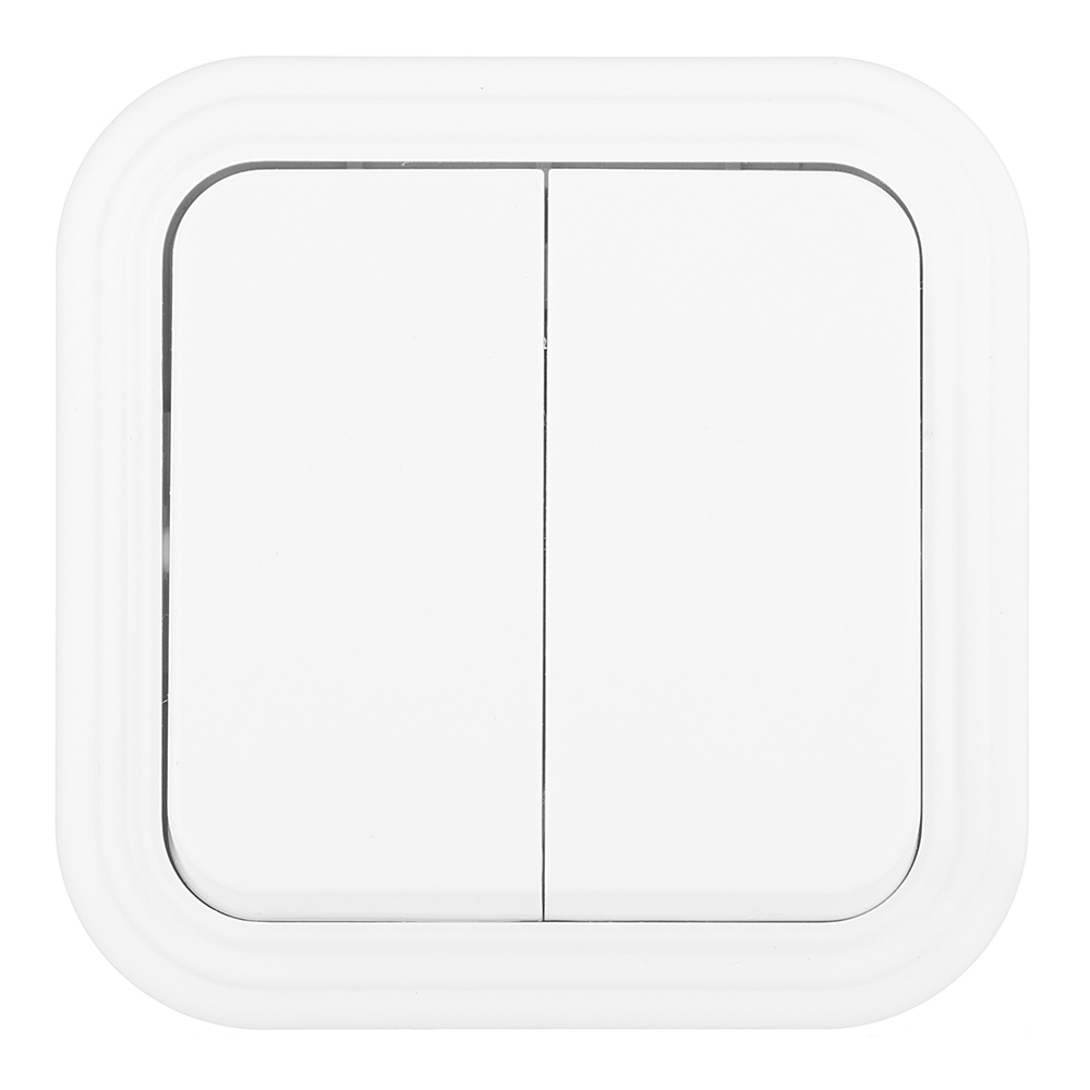 Svet two-button surface-mounted switch white (0603-00101)