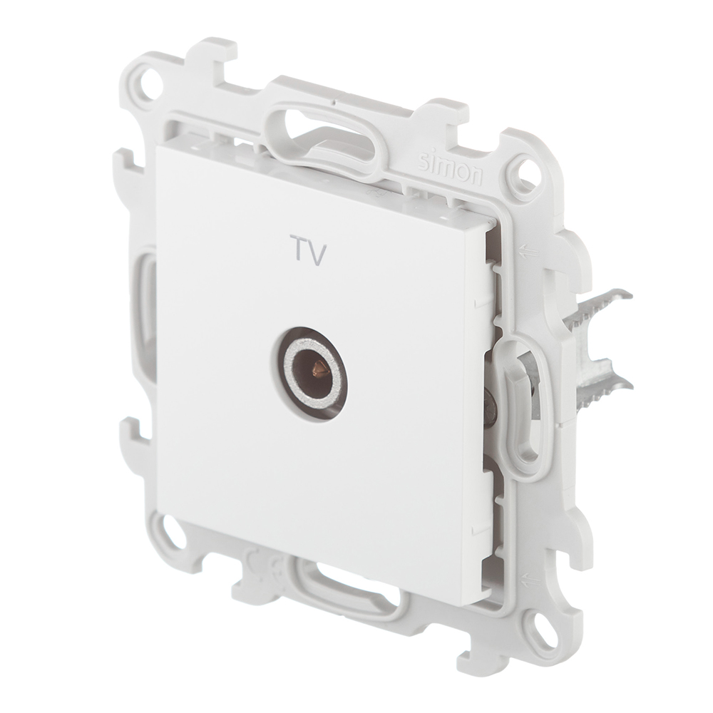Розетка телевизионнная Simon 24 Harmonie встраиваемая белая (2450476-030)