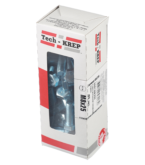 Zinc-plated bolt M8x25 mm DIN 933 (40 pcs.)