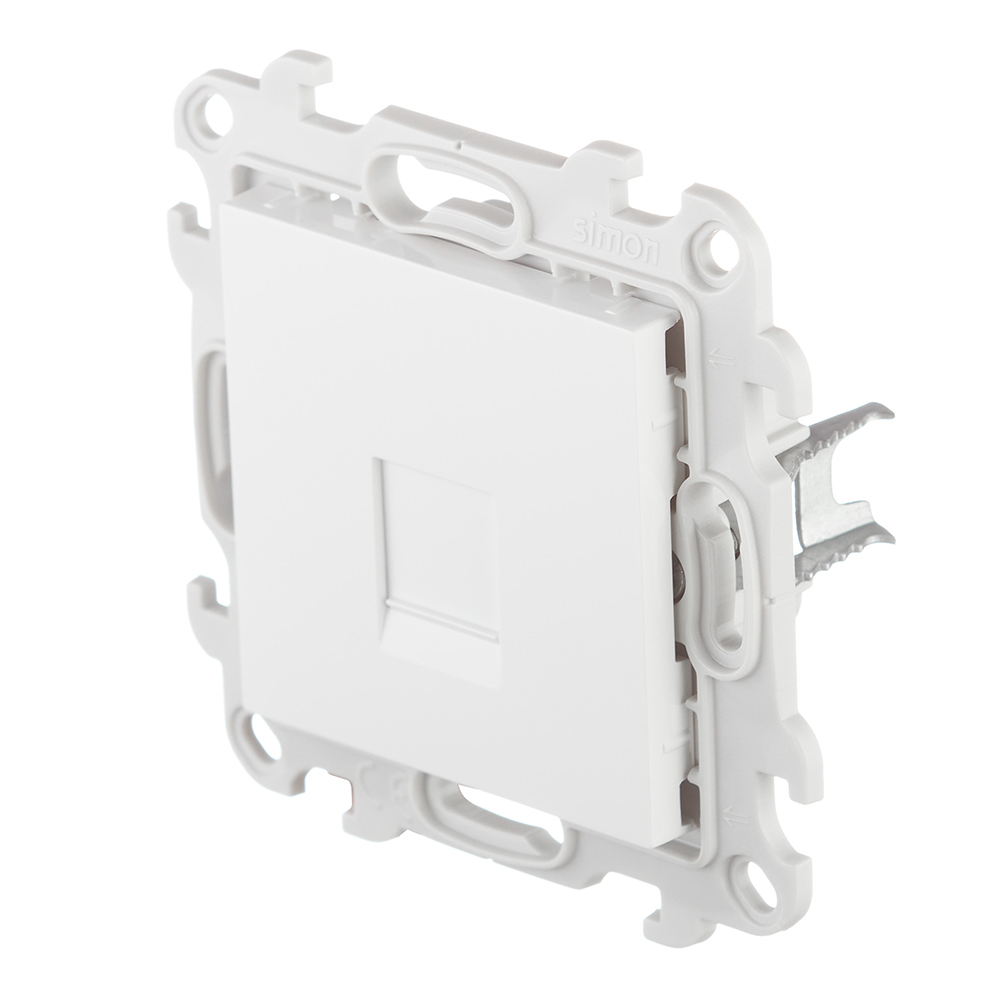 Розетка компьютерная Simon 24 Harmonie встраиваемая белая RJ45 (2410598-030)