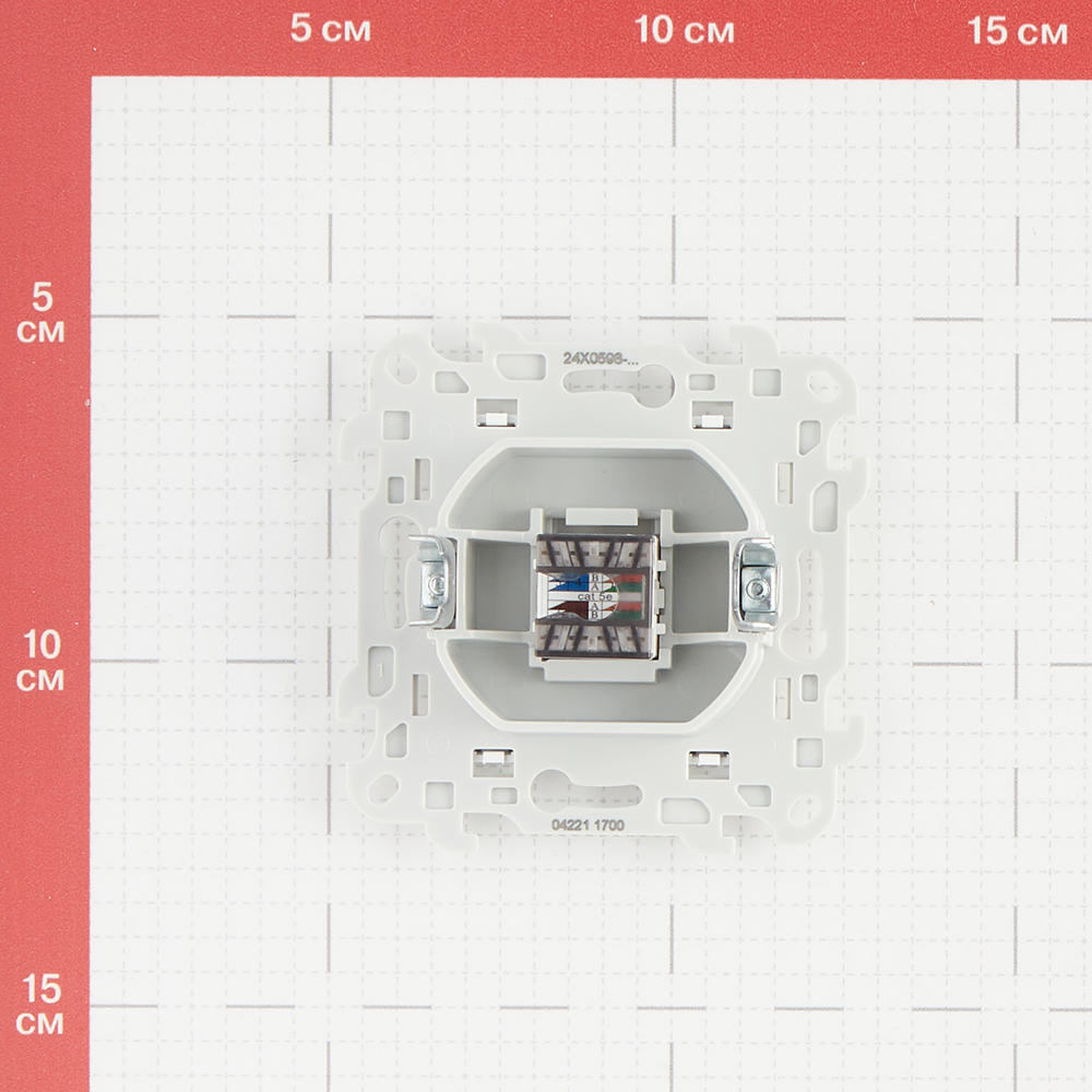 Розетка компьютерная Simon 24 Harmonie встраиваемая белая RJ45 (2410598-030)