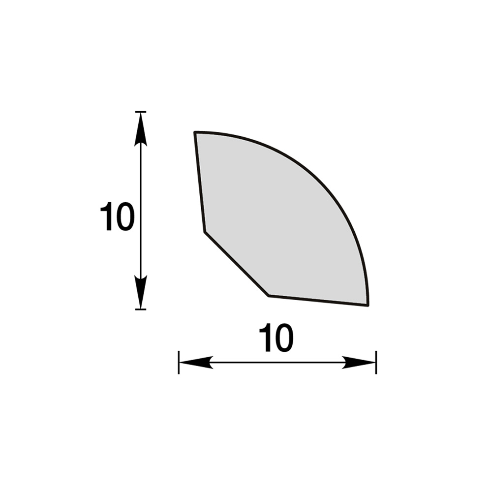 Штапик вспененный ПВХ 10х10х2700 мм венге