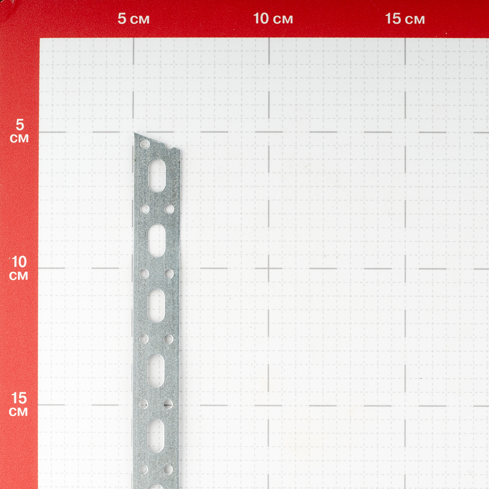 Perforated straight mounting tape 17x0.5 mm 25 m