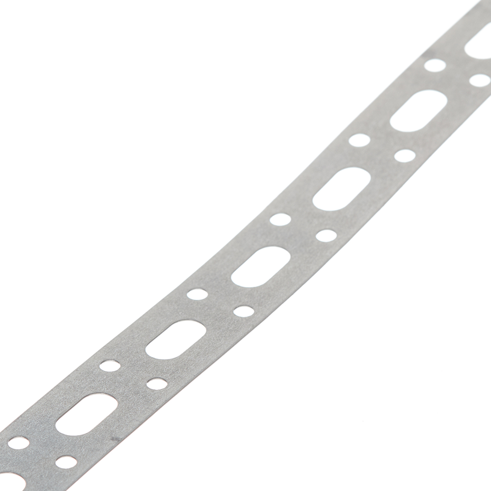 Perforated straight mounting tape 17x0.5 mm 25 m