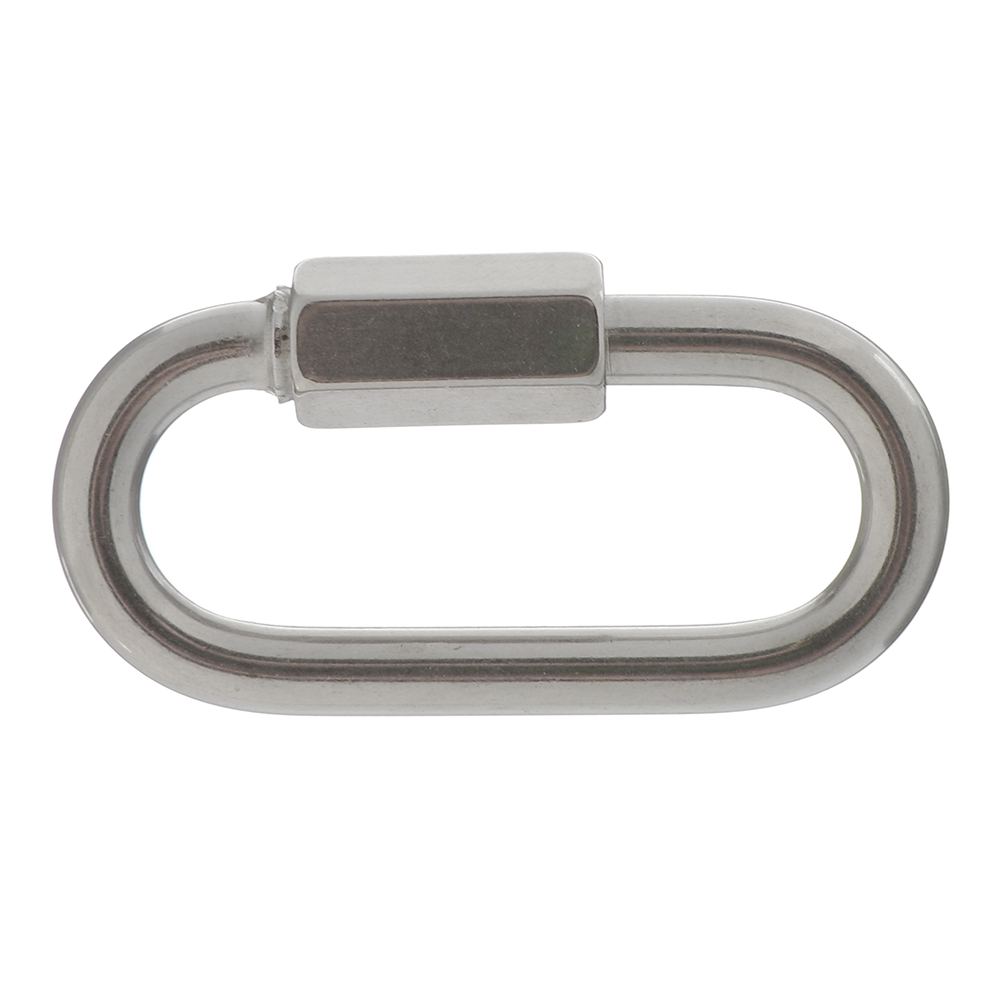 Screw carabiner with lock d6 mm stainless steel