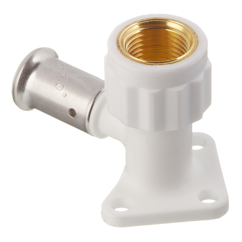 Водорозетка Henco (2PKW-1604) 16(пресс) х 1/2 ВР(г) PVDF белая