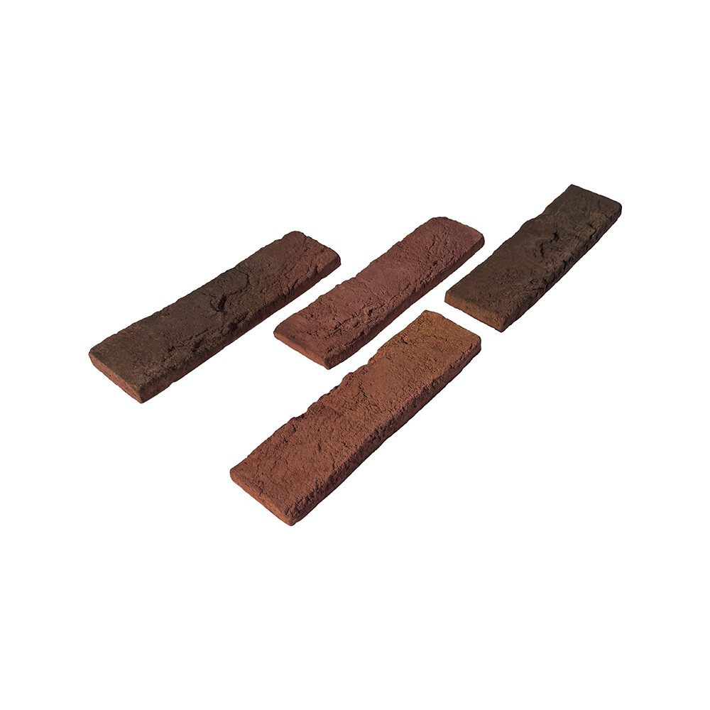 Artificial stone White Hills London Brick brown mahogany (60 pcs.=1.16 sq.m)