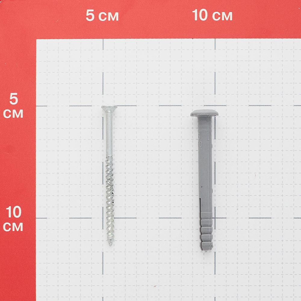 Dowel-nail 6x60 mm half-round collar polypropylene (100 pcs.)