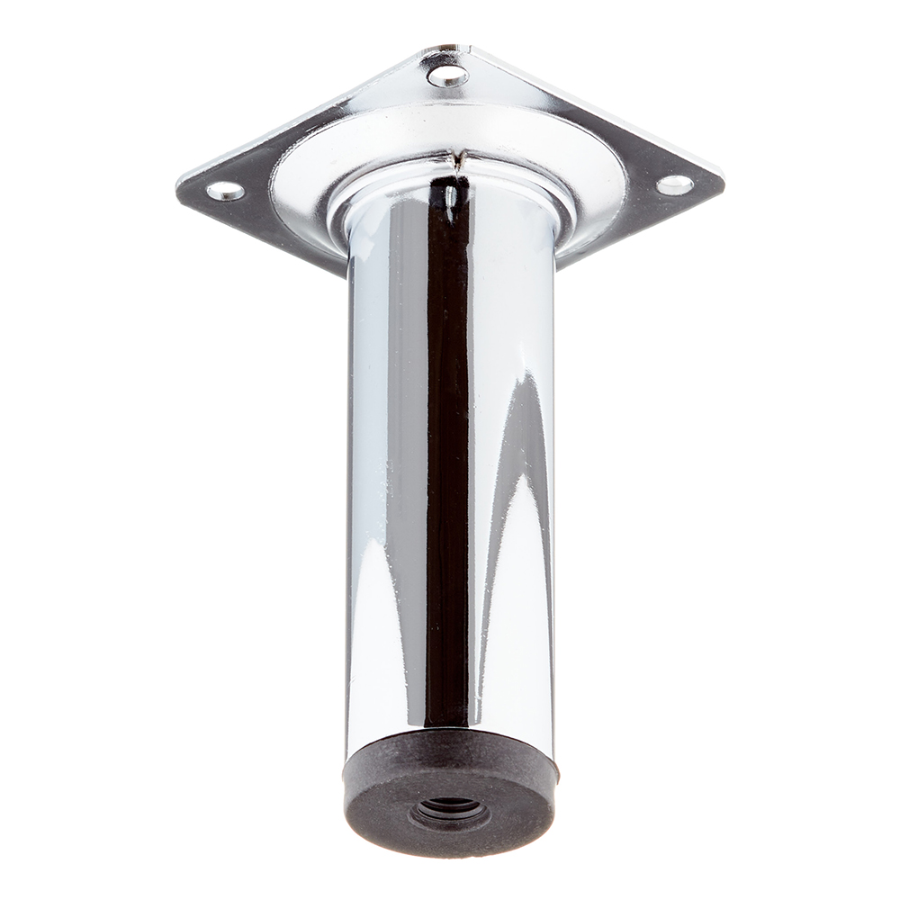 Steel furniture leg 30x100 mm chrome (1 pc.)