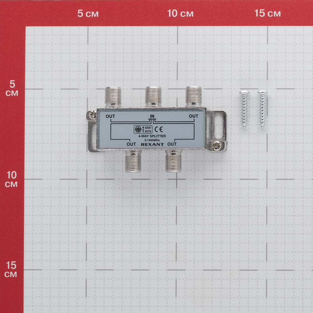ТВ делитель Rexant 4 F-выхода (05-6003-01)