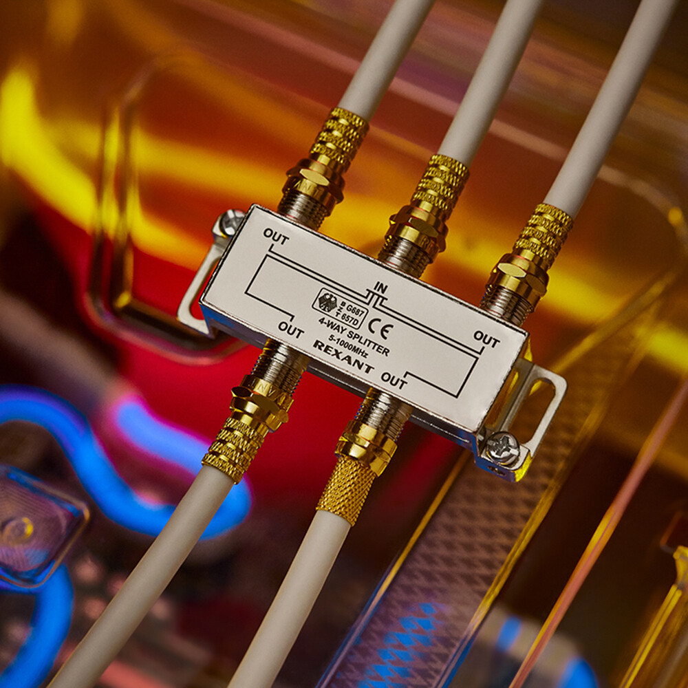 ТВ делитель Rexant 4 F-выхода (05-6003-01)