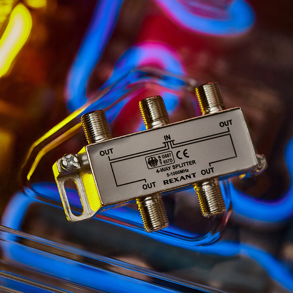 ТВ делитель Rexant 4 F-выхода (05-6003-01)