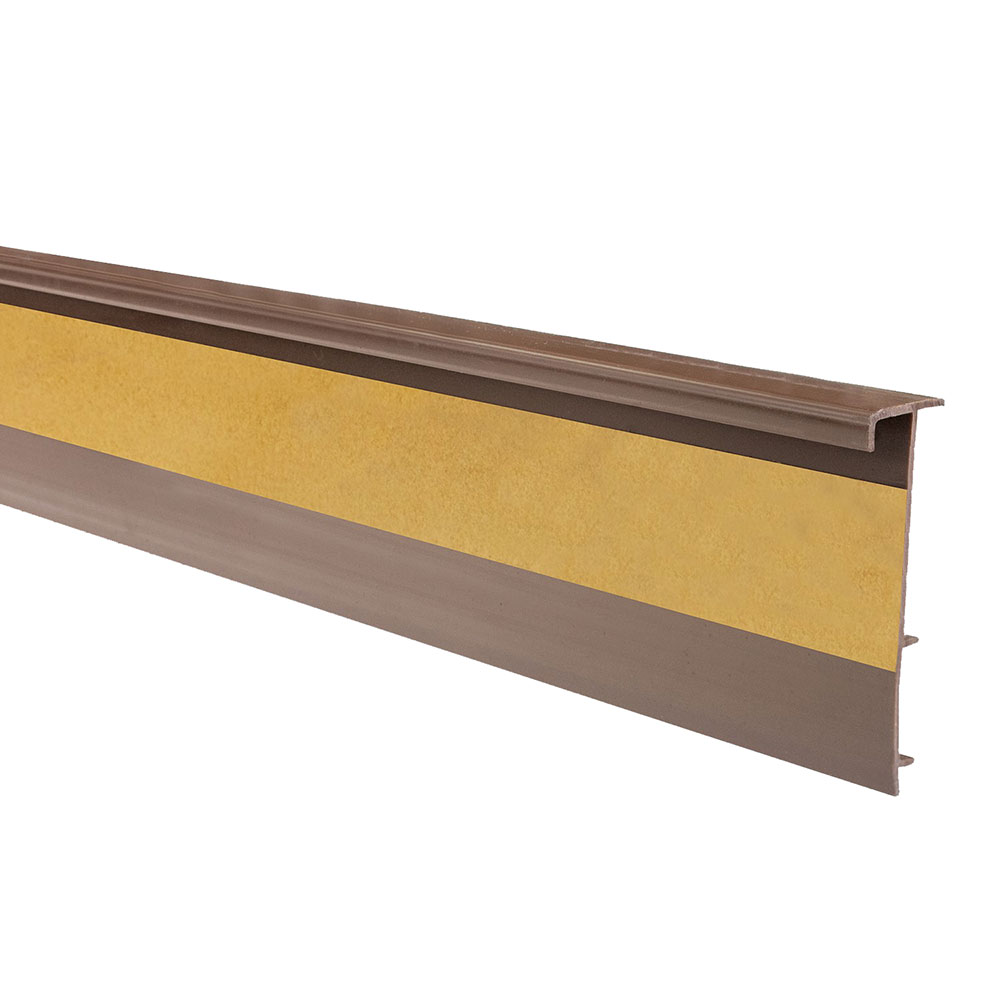 PVC skirting board Salag 50 mm light brown 2500 mm for carpet