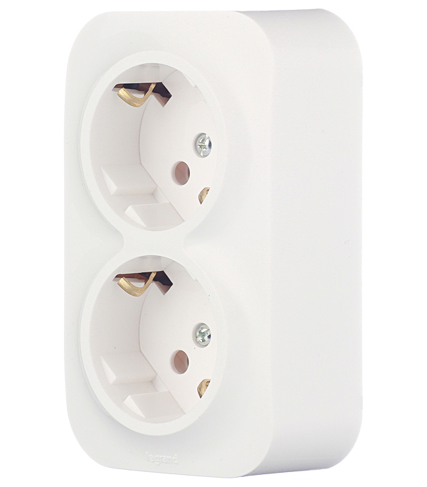 Розетка Legrand Quteo накладная белая (782233)