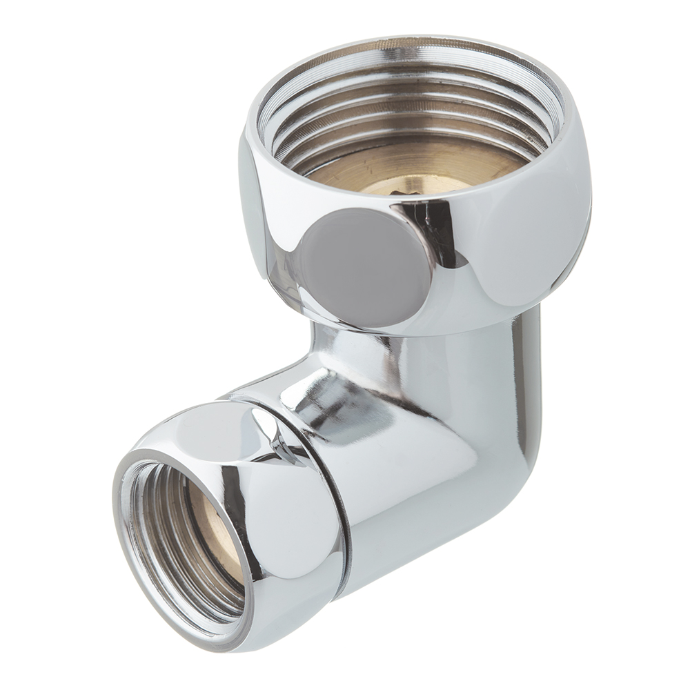 毛巾架弯头连接器 1" 内螺纹 x 1/2" 内螺纹 铬