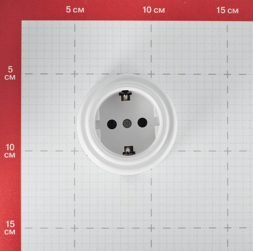 Bironi Lizetta surface-mounted socket white retro (B1-101-21)