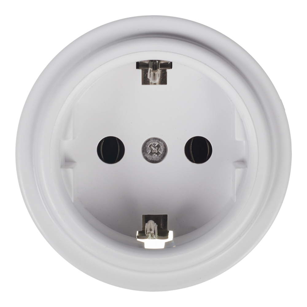 Bironi Lizetta surface-mounted socket white retro (B1-101-21)