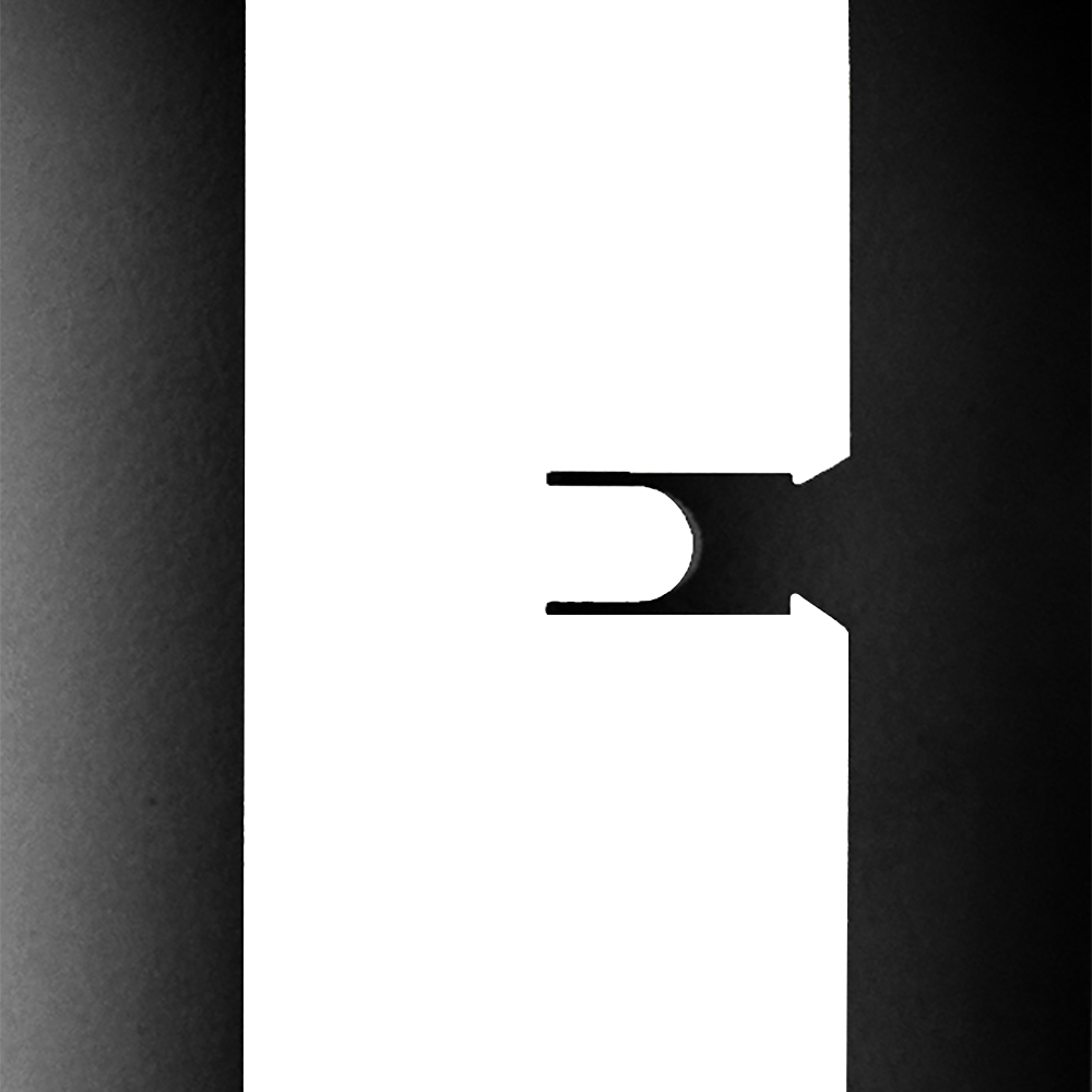 Элемент для потолка грильято 100х100х40х10 мм «мама» 0,6 м серый металлик