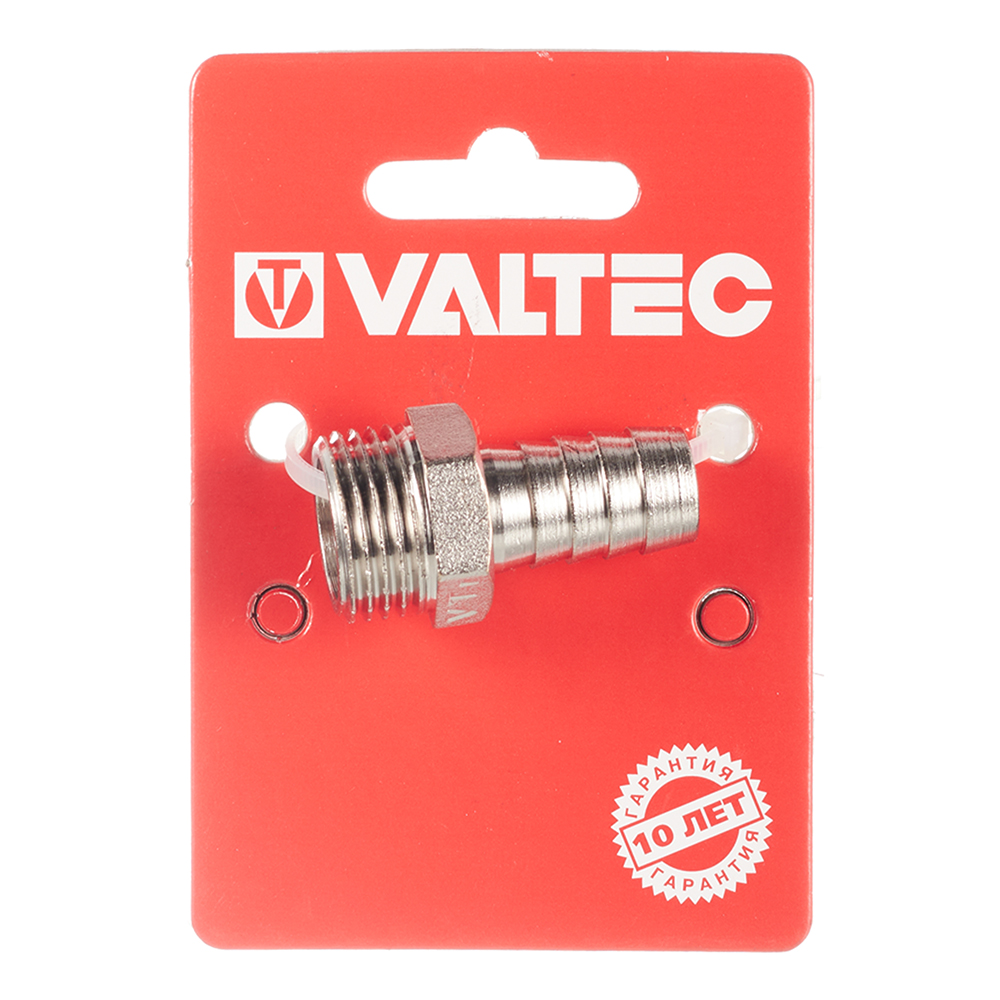 Штуцер Valtec для присоединения шланга 1/2 НР(ш) х 14 мм латунный (VTr.650.N.0414)