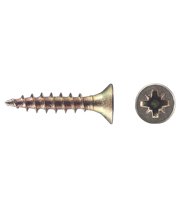 Universal self-tapping screws 25x3.5 mm, yellow (200 pcs.)