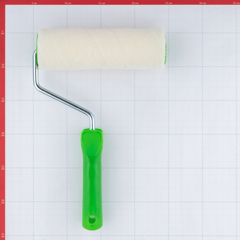 Velour roller, 180 mm, 8 mm rod, 50 mm diameter, 4 mm pile, for alkyd base, with Wenzo Siena handle