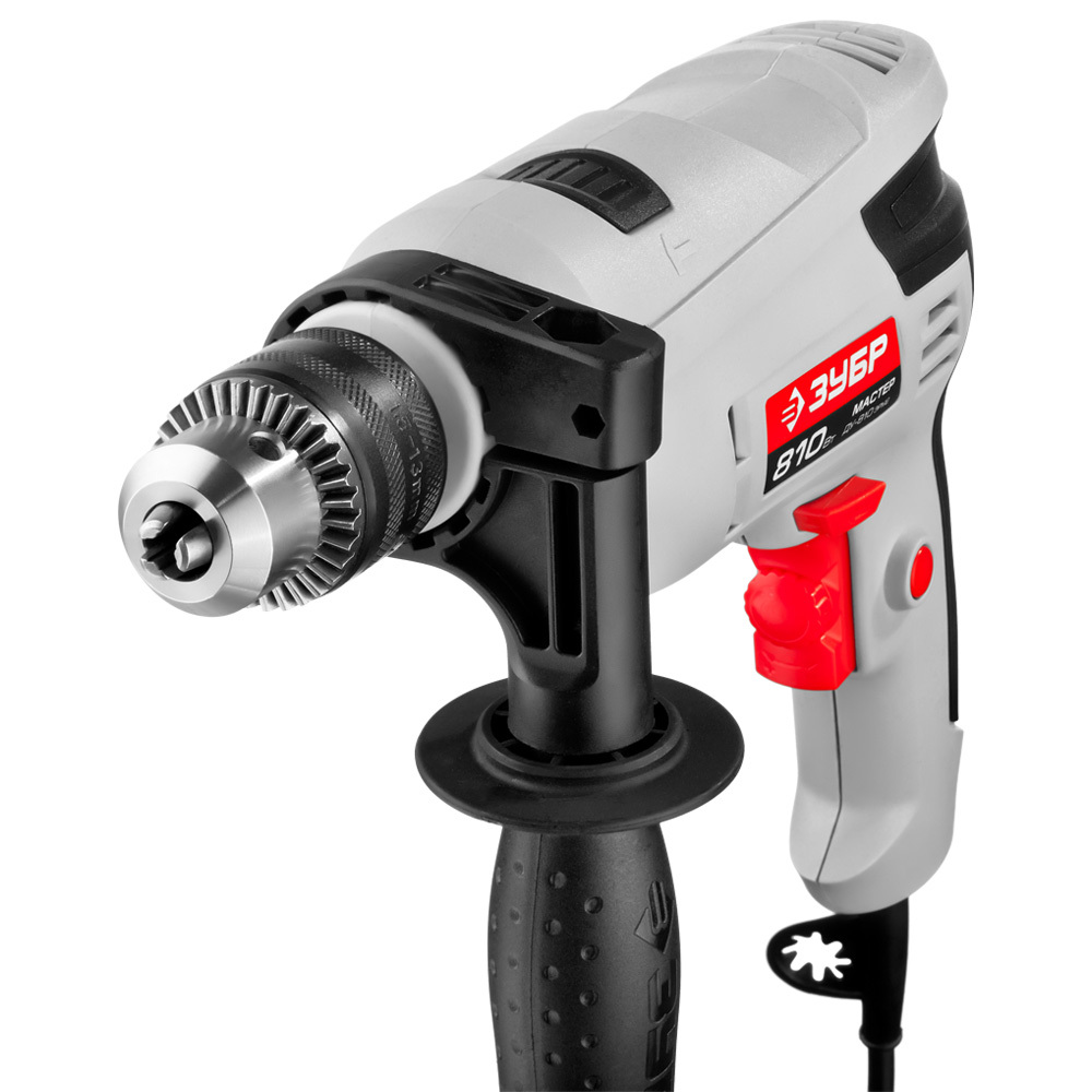 Дрель сетевая ударная Зубр ДУ-810 ЭРМ2 810 Вт ключевой патрон