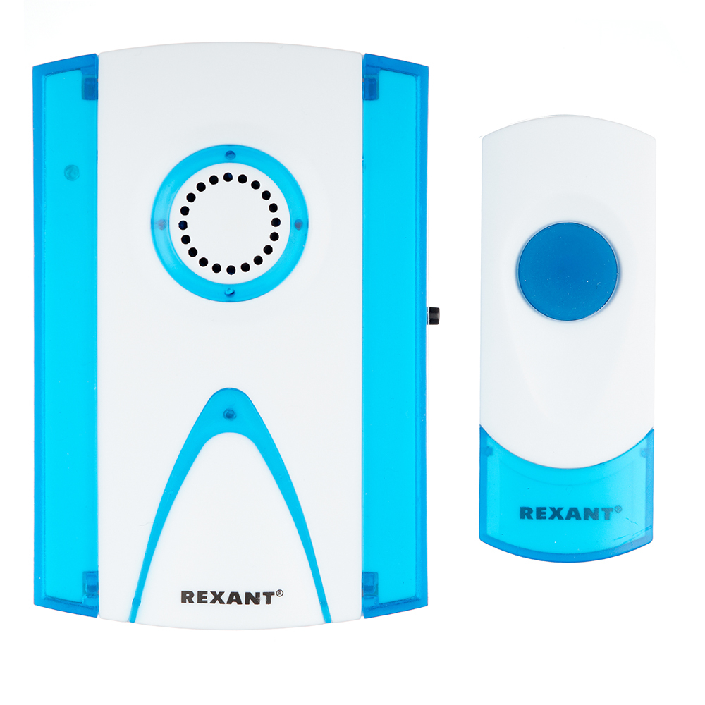 Rexant RX-3 (73-0030) wireless doorbell with button, 32 melodies, white, waterproof button