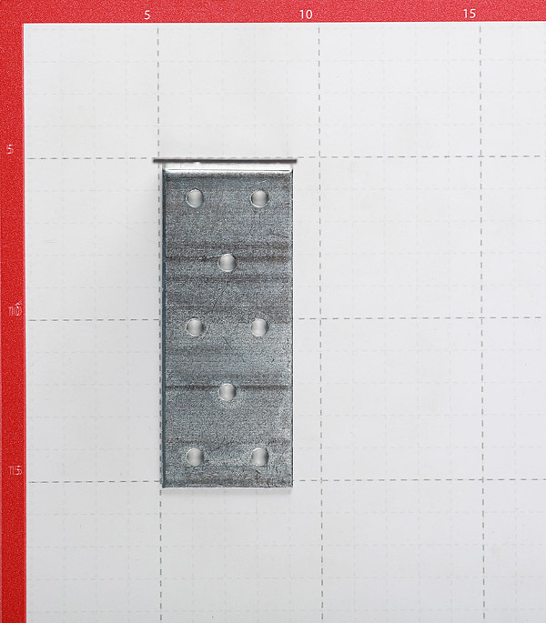 Galvanized connecting angle 100x100x40x2 mm