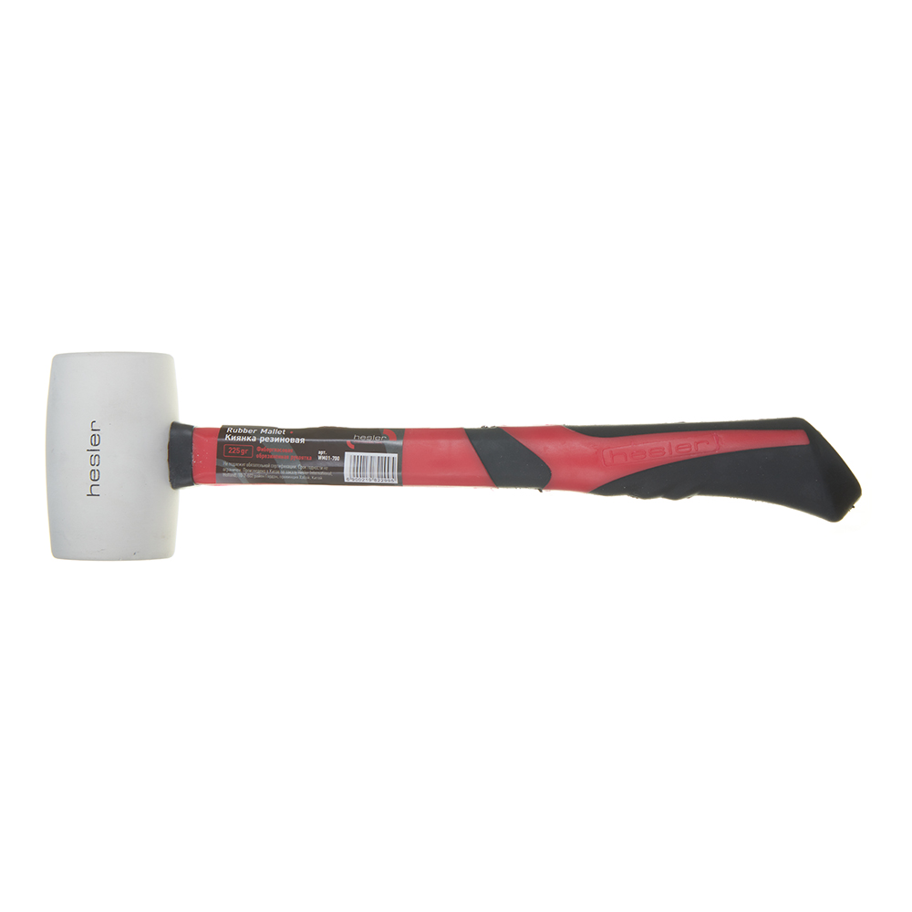 Hesler rubber mallet, 225 g, fiberglass handle
