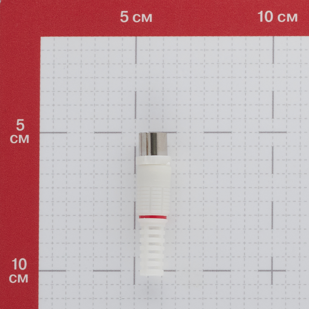Разъем телевизионный Proconnect гнездо ТВ без пайки белый